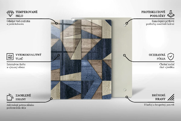 Tűzhely fedőlap Geometriai absztrakció