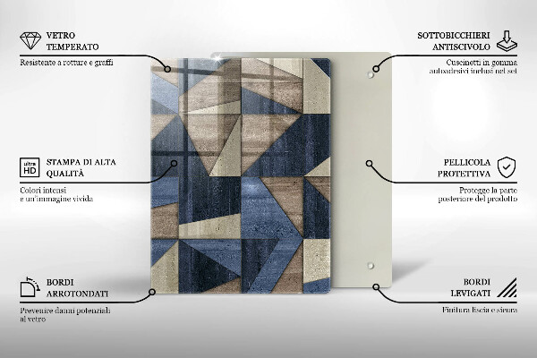 Tűzhely fedőlap Geometriai absztrakció