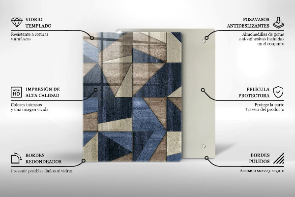 Tűzhely fedőlap Geometriai absztrakció