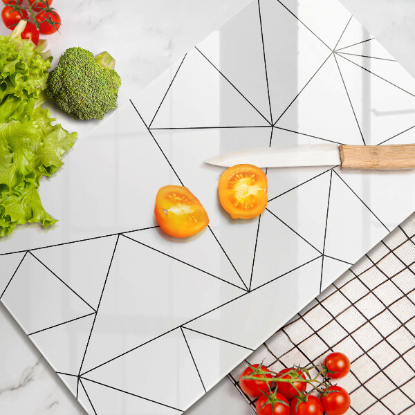 Tűzhely fedőlap Fehér háromszögek