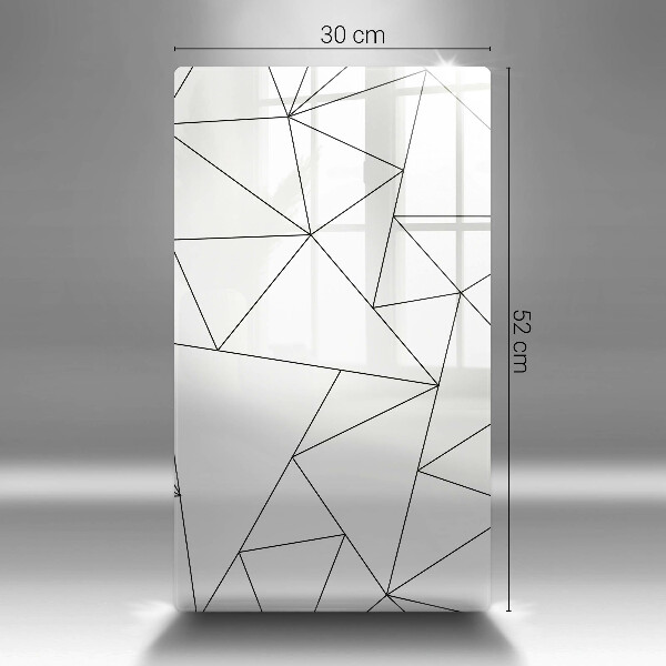 Tűzhely fedőlap Fehér háromszögek