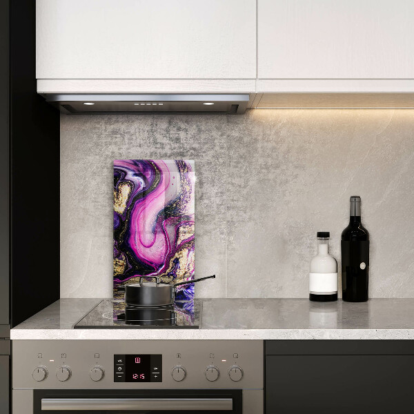 Tűzhely fedőlap Absztrakt design arany