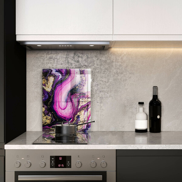 Tűzhely fedőlap Absztrakt design arany