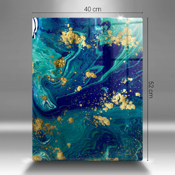 Tűzhely fedőlap Absztrakció arannyal