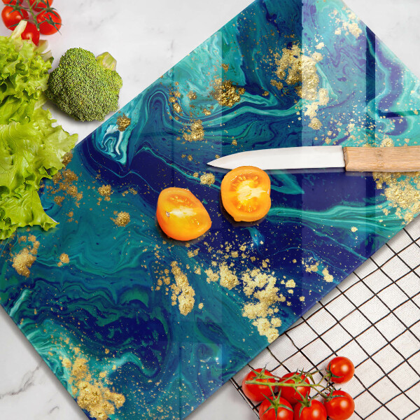 Tűzhely fedőlap Absztrakció arannyal