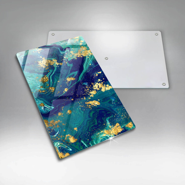 Tűzhely fedőlap Absztrakció arannyal