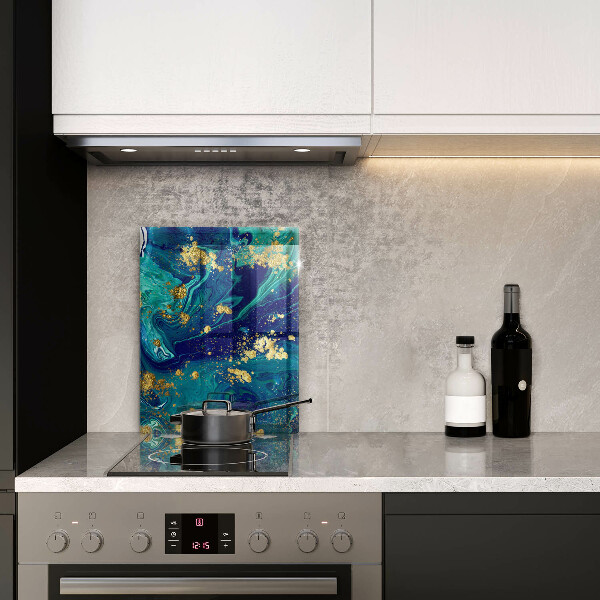 Tűzhely fedőlap Absztrakció arannyal