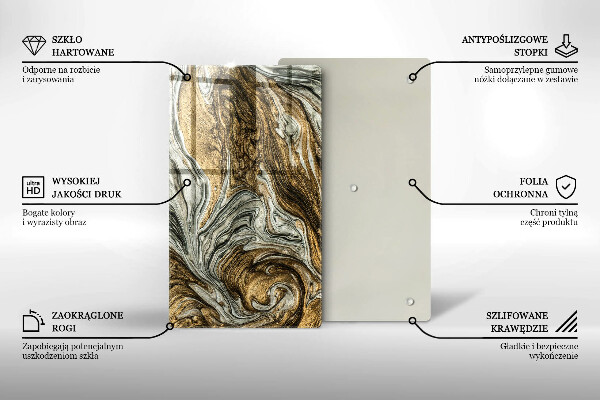 Tűzhely fedőlap Gazdag absztrakció