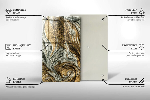 Tűzhely fedőlap Gazdag absztrakció