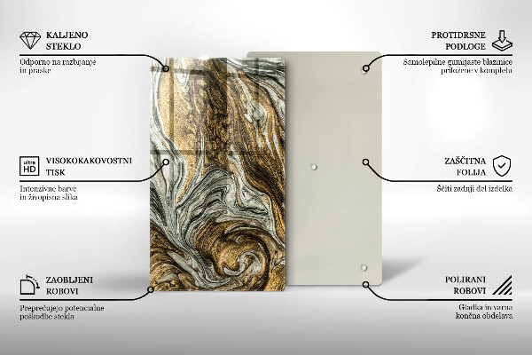 Tűzhely fedőlap Gazdag absztrakció
