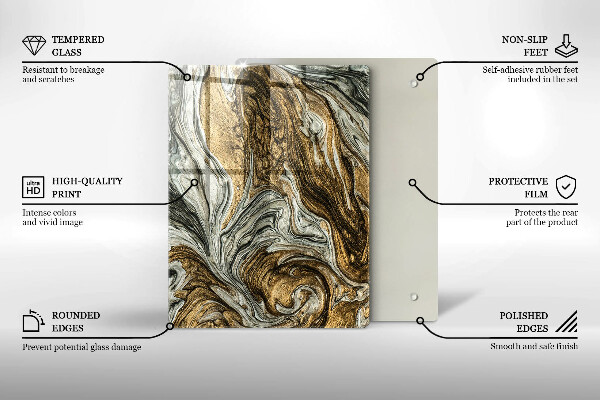 Tűzhely fedőlap Gazdag absztrakció