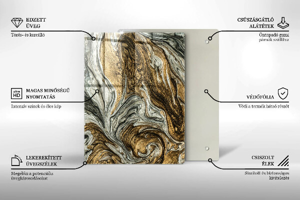 Tűzhely fedőlap Gazdag absztrakció