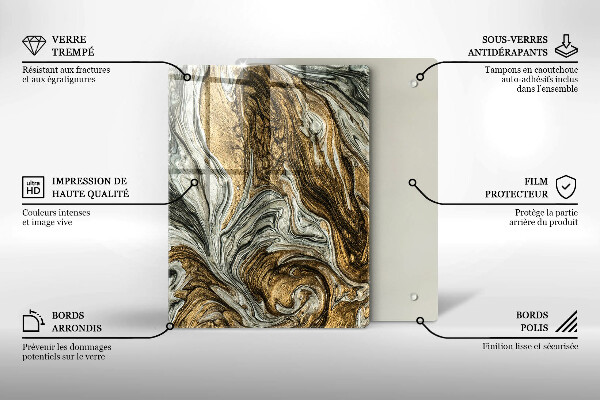 Tűzhely fedőlap Gazdag absztrakció