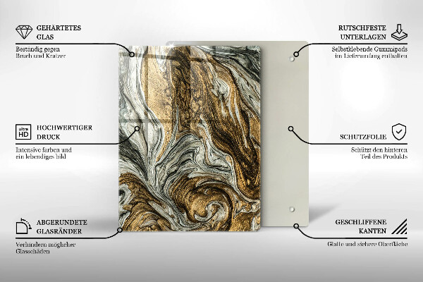 Tűzhely fedőlap Gazdag absztrakció