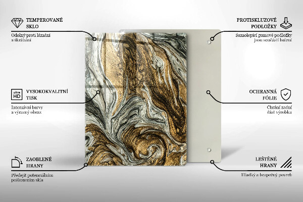 Tűzhely fedőlap Gazdag absztrakció