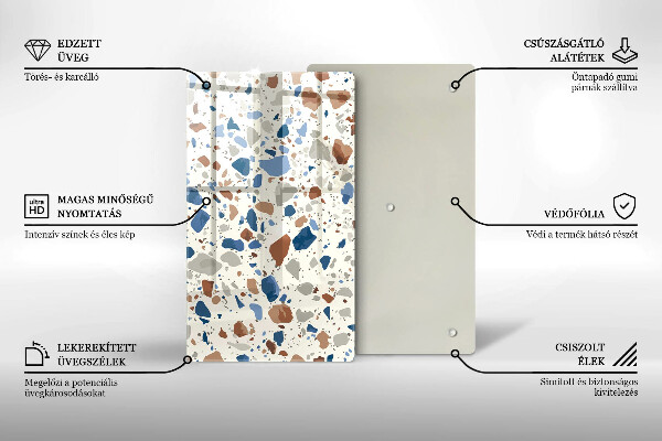 Tűzhely fedőlap Dekoratív kőedény