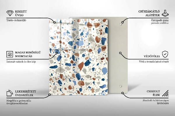 Tűzhely fedőlap Dekoratív kőedény