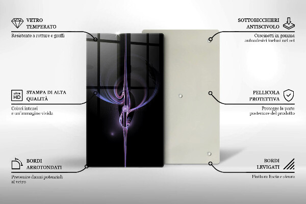Tűzhely fedőlap Modern absztrakció