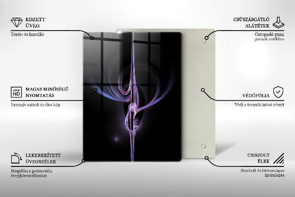 Tűzhely fedőlap Modern absztrakció