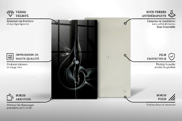 Tűzhely fedőlap Modern absztrakció