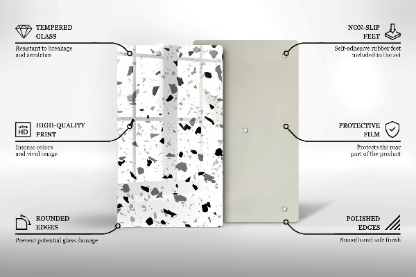 Tűzhely fedőlap Dekoratív kőedény