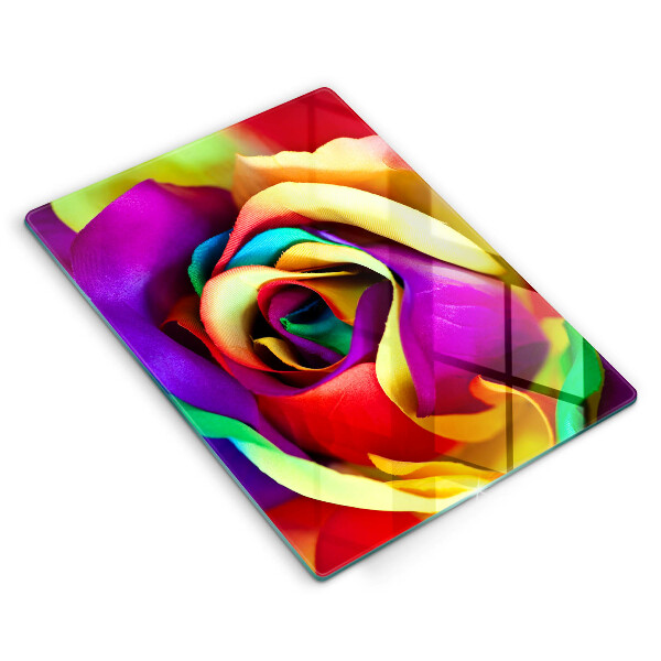 Tűzhely fedőlap Színes rózsaszirom