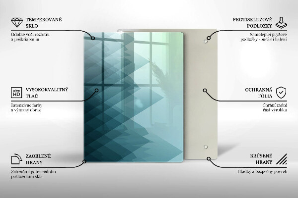 Tűzhely fedőlap Absztrakt hegyek