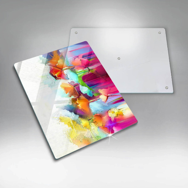 Tűzhely fedőlap Festett virágok