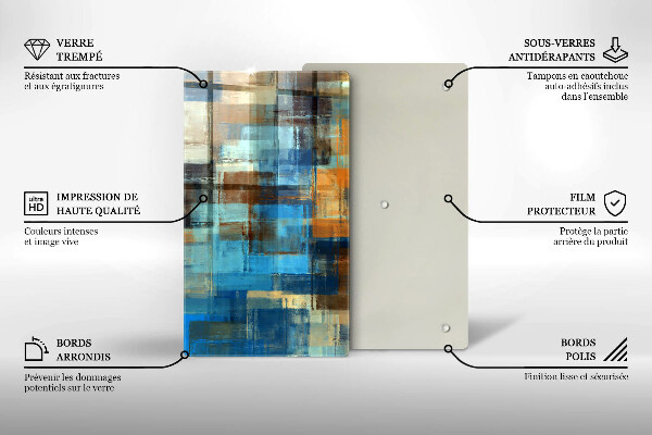 Tűzhely fedőlap Festett háttér