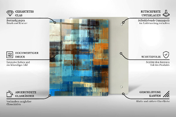 Tűzhely fedőlap Festett háttér