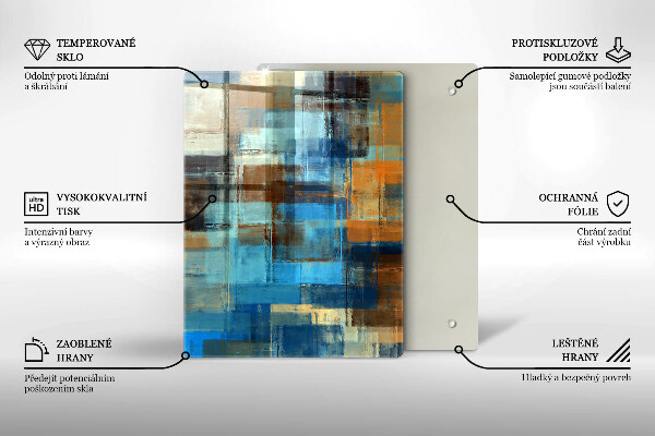 Tűzhely fedőlap Festett háttér