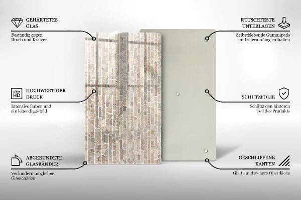 Tűzhely fedőlap Világos téglafal