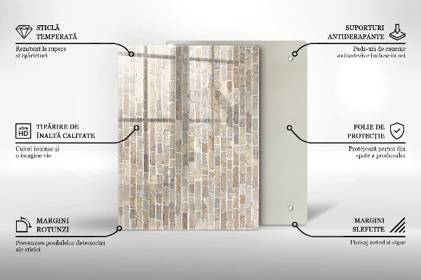 Tűzhely fedőlap Világos téglafal