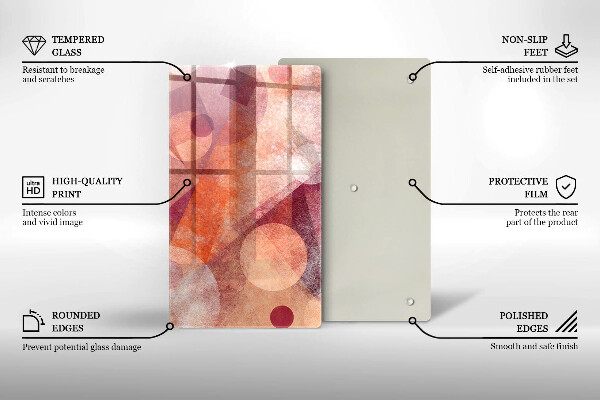 Tűzhely fedőlap Absztrakt muveszet