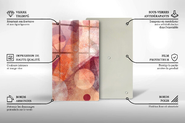 Tűzhely fedőlap Absztrakt muveszet