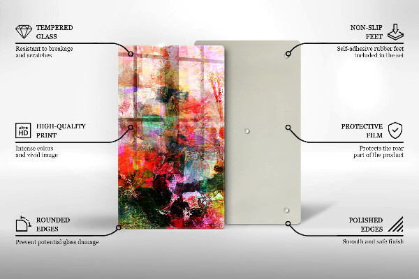 Tűzhely fedőlap Festék absztrakció