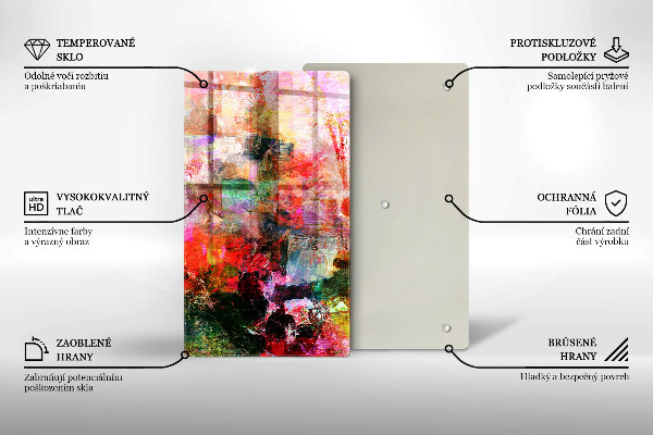 Tűzhely fedőlap Festék absztrakció