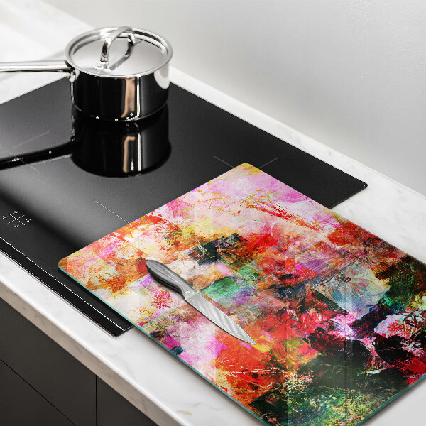 Tűzhely fedőlap Festék absztrakció