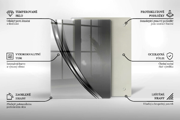 Tűzhely fedőlap Fém absztrakció