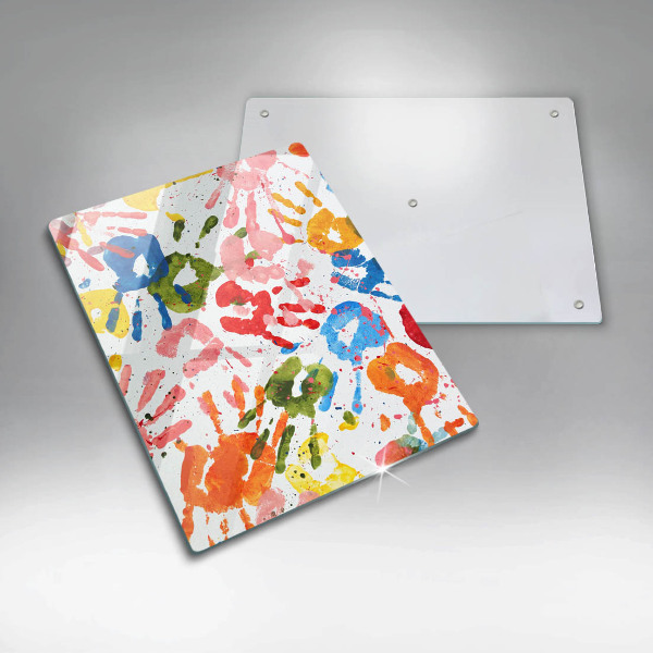 Tűzhely fedőlap Gyermek kezek nyomai