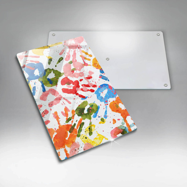 Tűzhely fedőlap Gyermek kezek nyomai