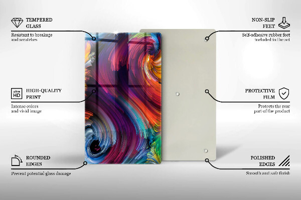 Tűzhely fedőlap Színes kiemelések