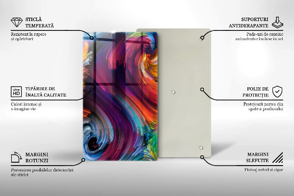 Tűzhely fedőlap Színes kiemelések