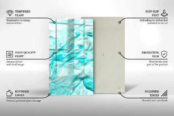 Tűzhely fedőlap Absztrakciós festékek