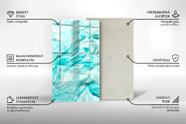 Tűzhely fedőlap Absztrakciós festékek