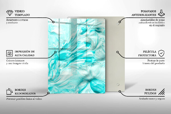 Tűzhely fedőlap Absztrakciós festékek