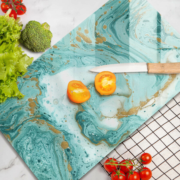 Tűzhely fedőlap Kék absztrakció