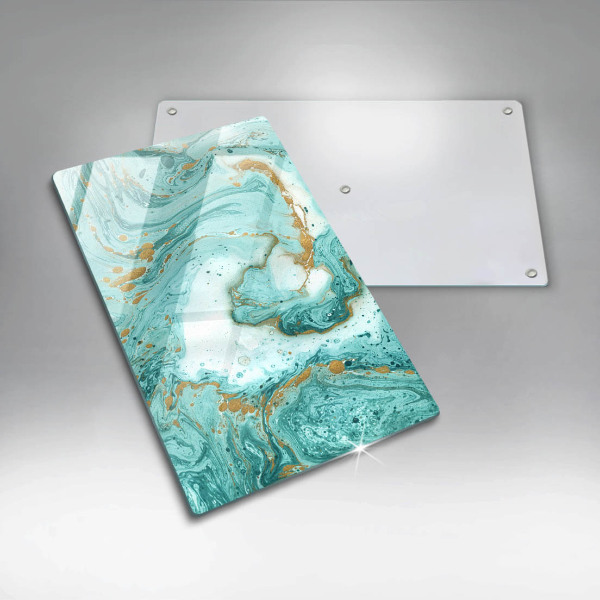 Tűzhely fedőlap Kék absztrakció