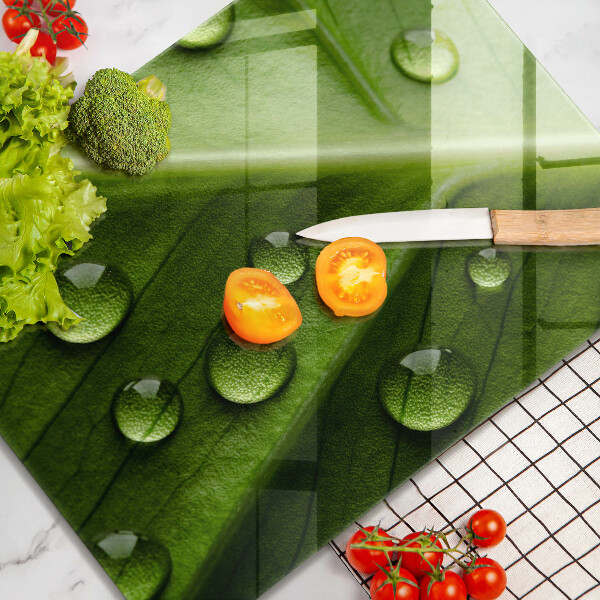 Tűzhely fedőlap Természet harmat és levél