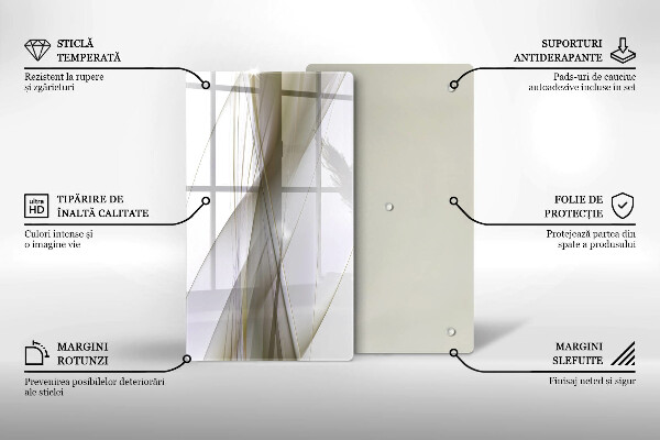 Tűzhely fedőlap Absztrakt vonalak tervezése